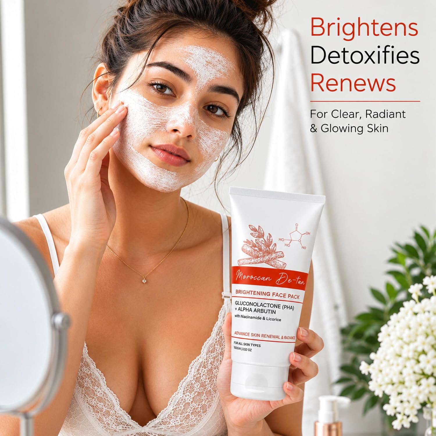 De-Tan Brightening Face Pack